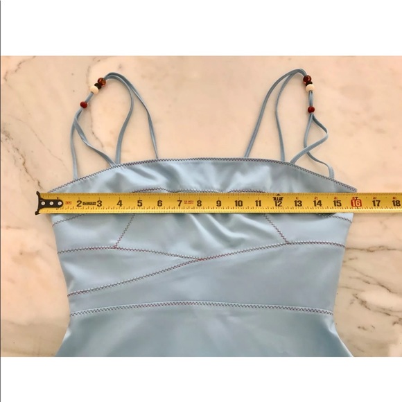 JUST CAVALLI BLUE SEXY BUSTIER TOP SIZE 6 NWOTS! - Picture 8 of 12